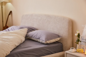 Meubles de chambre à coucher modernes de bonne qualité Lit en bois Cadre en bois Lit rembourré pour l'exportation - Product Image 5