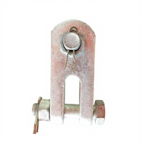 Clevises en acier à angle droit pour lignes électriques aériennes haute tension, galvanisées à chaud, moulage par investissement