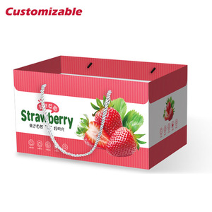 Vegetable Box Hot Selling Custom Vegetable Fruit Strawberry Outer Packing Box
