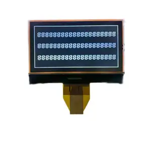 COG + FPC 128x64 ekran standı 2.42 inç lcd ekran usb arayüzü mikro usb dokunmatik panel için reklam ekranı