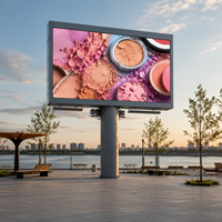 Mur vidéo LED extérieur P2.5, 5000 nits, écran d'affichage numérique couleur haute luminosité pour la publicité publique