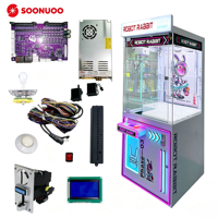 Distributeur automatique de poupées en métal et acrylique avec verre trempé, personnalisable, pleine taille, avec prise EU/US/UK/AU pour centres commerciaux