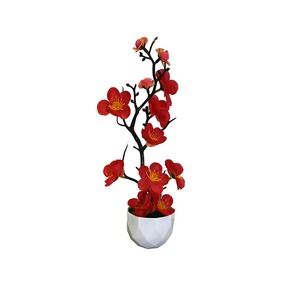 Bonsai <span class=keywords><strong>di</strong></span> <span class=keywords><strong>Fiori</strong></span> <span class=keywords><strong>di</strong></span> Prugna Diamantati Transfrontalieri per Capodanno e Festival <span class=keywords><strong>di</strong></span> Primavera, Decorazione per Soggiorno, Pianta in Vaso Simulata - Product Image 5