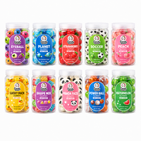 Bonbons Gélifiés Personnalisés Remplis de Confiture, Extérieur Moelleux, Centre Fruité, Emballage en Pot/Bouteille, Bonbons Sucrés OEM Marque Privée