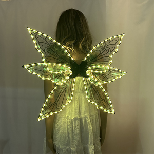 LED scintillanti <span class=keywords><strong>ali</strong></span> di fata per la ragazza telecomando/App di controllo farfalla <span class=keywords><strong>ali</strong></span> d'angelo Cosplay festa di compleanno in maschera Costume - Product Image 4