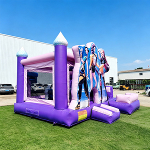 Castello Gonfiabile Commerciale in PVC a Tema K-pop con Scivolo Asciutto/Bagnato per Feste per Bambini - Product Image 2