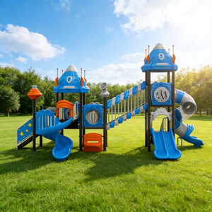 Aire de jeux extérieure pour la communauté immobilière, équipement de jeu commercial haut de gamme personnalisé avec conception gratuite, usine chinoise - Product Image 4