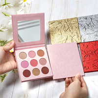 Palette de fards à paupières 9 couleurs 26 mm, faible MOQ, marque privée, logo personnalisé, végane, sans cruauté, OEM ODM