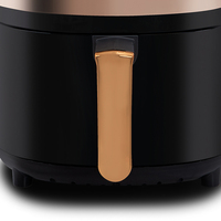 HALEY Friteuse à air 7L 1000W 360 °   Four de cuisine à écran tactile, cycle thermique, or rose, grande capacité, sans huile, certifié CE, OEM ODM