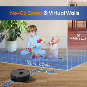 หุ่นยนต์ดูดฝุ่นถูพื้น 3-in-1 รุ่น A6 Pro แรงดูด 5000Pa ระบบนำทางด้วย LiDAR สำหรับใช้งานในบ้านแบบเปียกและแห้ง รองรับ Alexa/Google Home - Product Image 6