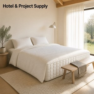 Colchón sin pegamento de 22 cm con resortes ensacados, acolchado de yute extraíble, sensación más firme, para dormitorio y hogar - Product Image 4