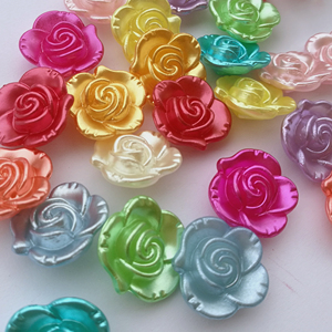Bán buôn <span class=keywords><strong>18mm</strong></span> <span class=keywords><strong>ABS</strong></span> Ngọc Trai Hoa nút với trở lại lỗ-đa màu sắc cho hàng may mặc, phụ kiện tóc, trang trí nội thất - Product Image 4