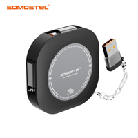 Kabel Pengisian Cepat SOMOSTEL SMS-BJ63 4 in 1 Retractable 240W Grosir MOQ Rendah Multi USB C untuk iPhone Semua Ponsel Laptop
