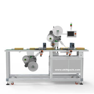 Applicateur d'étiquettes automatique SKILT pour boîtes de noix, étiqueteuse double face avec impression en ligne, machine d'étiquetage autonome - Product Image 2