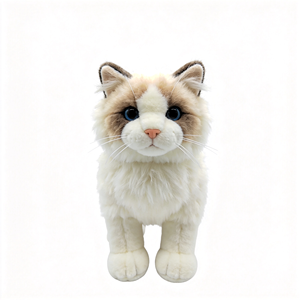 Juguetes de Peluche de Gato de Pelo Largo y Suave, Adorables Juguetes de Peluche de Gato Ragdoll Personalizados, Juguete de Peluche de Gato Realista - Product Image 2