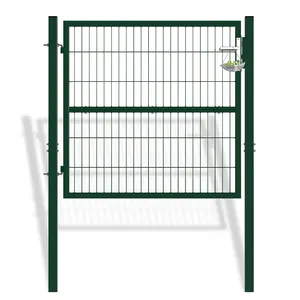 1200x1200mm cancello da giardino in ferro battuto in metallo morden recinzione recinzione recinzione industriale e cancello con tubo quadrato