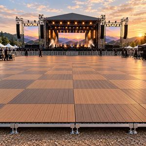 สถานที่จัดงานแต่งงาน โครงสร้างเหล็กชุบสังกะสีแบบประกอบเร็ว WPC Modular Deck - Product Image 3