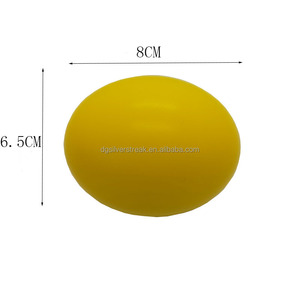 Logo personalizzato promozionale spremere il giocattolo Anti-stress forma di uovo palla di Stress in rilievo morbido spremere giocattoli Stress palla per bambini - Product Image 6