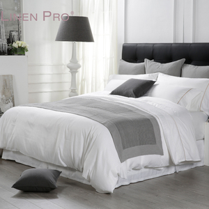 Parure de lit de luxe pour hôtel à Dubaï, taille king, tissu en polycoton, draps, housse de couette - Product Image 3