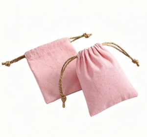Dust-<b>Proof</b> Security Custom Printed Cotton Drawstring Storage Bag for Necklaces - Product Image 1