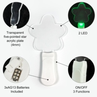9 Zoll Individuell Bedruckter Stern-Acryl-Leuchtstab Weiße LED Blinkender Party-Stab für Musikveranstaltungen Werbegeschenke Großhandel