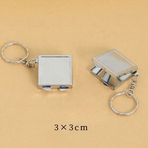 Heart Shaped Mirror <b>Keychain</b> - <b>Custom</b> Logo Metal Keyring for Promotional Gifts & DIY Crafts - Product Image 3