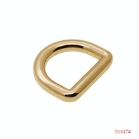 Mode 20mm Or Clair Métal D-ring Boucle Boucle En Cuir Sac Matériel Alliage d Anneaux Haute Qualité Rustless D Boucles pour Sac À Main
