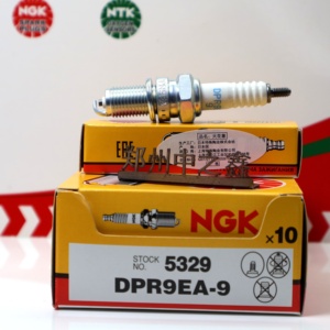 หัวเทียนแท้ NGK รุ่น DPR9EA-9 5329 สำหรับรถจักรยานยนต์ฮอนด้า/คาวาซากิ/ซูซูกิ สภาพใหม่ ผลิตภัณฑ์ระบบจุดระเบิด - Product Image 1