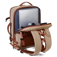 Sac à dos professionnel extensible personnalisé avec logo, grande capacité, étanche, pour ordinateur portable, voyage et bagages, design incurvé