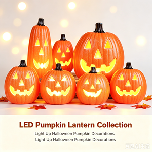Nuova Lampada a Zucca in Plastica per <span class=keywords><strong>Halloween</strong></span>, Grande Decorazione Illuminata per <span class=keywords><strong>Esterni</strong></span> per Cortili di Centri Commerciali - Product Image 1