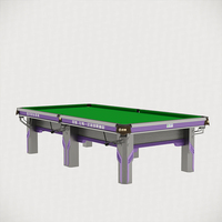 Table de billard BaiYu Violet 9 pieds, billard chinois à huit boules, en bois massif, avec retour de balles, qualité tournoi, garantie 3 ans