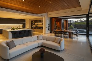 Ensemble de meubles de salon de luxe modernes en bois massif sur mesure haut de gamme, design modulaire pour villa, salle à manger, hôtel - Product Image 6