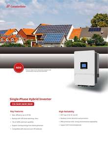 Onduleur hybride monophasé haute fiabilité 5kW/8kW, rendement 97,6%, garantie 5 ans - Product Image 4