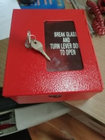Boîte à clés d'urgence murale en verre incassable pour la sécurité incendie et le stockage des clés, équipement de protection incendie