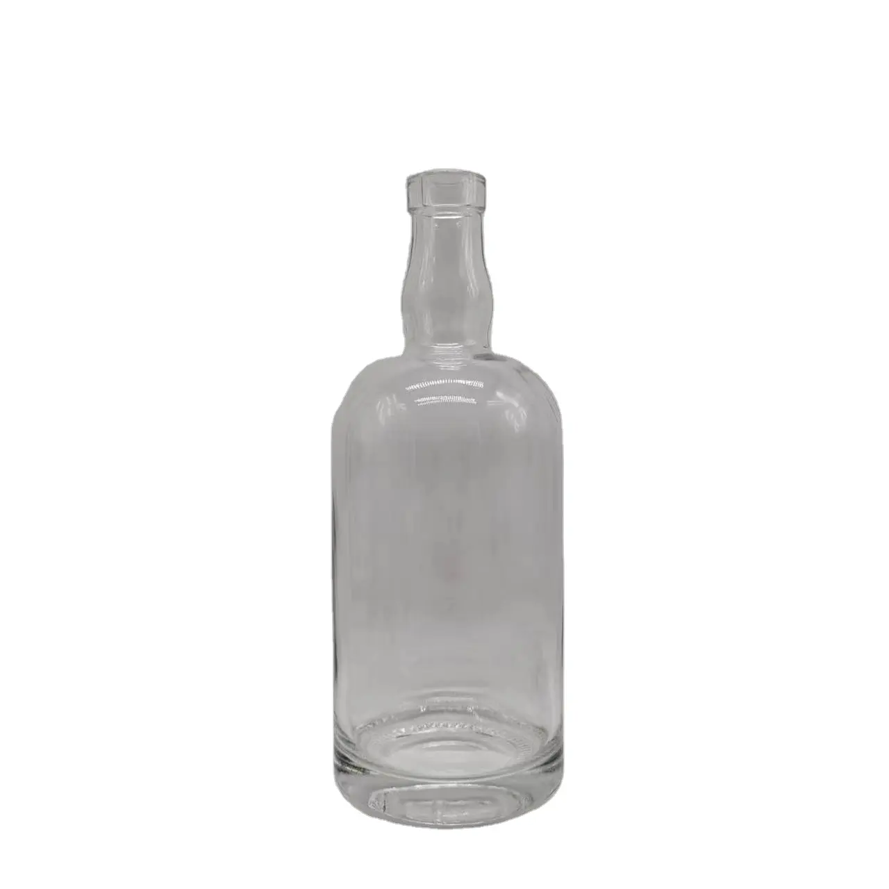 Liège synthétique étanchéité boston bouteilles rondes bouteille en verre de tequila avec bouteille en verre de liège 750ml