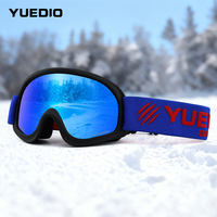 Masques de ski personnalisés avec logo OEM ODM |   Lunettes de snowboard anti-buée avec lentille en PC et monture flexible en TPU, compatibles avec les casques, vente en gros