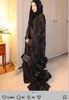 Prêt à être expédié, nouvelle arrivée 2026, luxe. Robe de soirée de luxe en organza noir 3D avec roses, plusieurs couleurs, pour mariage à Dubaï, USA, Europe