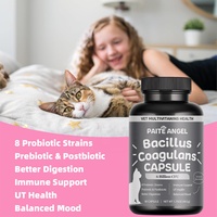 6 milliards de CFU, 8 souches de probiotiques, prébiotiques, postbiotiques, améliore la digestion, le système immunitaire, capsules de Bacillus Coagulans pour chiens