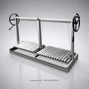Argentinean Asado Santa Maria Wood Fire Charcoal <strong>BBQ</strong> Grill All Stainless Steel <strong>BBQ</strong> Grill - Product Image 3