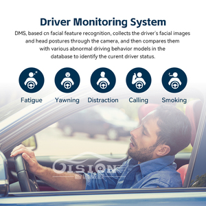 Hạm Đội Dashcam 4G Sim phía trước và bên trong tầm nhìn ban đêm Xe DVR máy ảnh kép Wifi DMS ADAS cmsv6 Video màn hình GPS theo dõi - Product Image 4