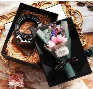 Caixa de embalagem de presente personalizada caixa de presente de dia dos namorados requintado buquê tridimensional romântico caixa grande