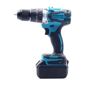 Taladro de impacto industrial de 13 mm con motor sin escobillas, batería de iones de litio y empuñadura tipo pistola para perforación e instalación - Product Image 1