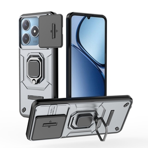 Funda protectora para lente de cámara, parachoques a prueba de golpes, funda de teléfono con soporte de anillo de Metal para <span class=keywords><strong>OPPO</strong></span> Realme C63 4G 16 Pro Max - Product Image 1