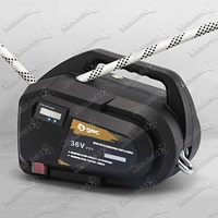 Palan rechargeable et installation de la machine de grimpeur de corde électrique portable sans fil pour climatiseur