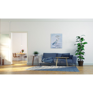 Peinture sur toile faite à la main sur mesure héron gris Art mural pour la décoration de salon hôtel peint à la main avec nature morte vente en gros - Product Image 4