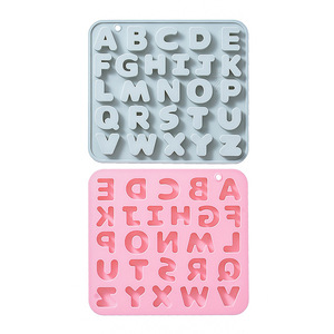 Moldes de Silicona para Pastel con Diseño del Alfabeto, Reutilizables, de Grado Alimenticio, Lindos Moldes Magnéticos de Silicona para Chocolate, Dulces y Hielo - Product Image 1