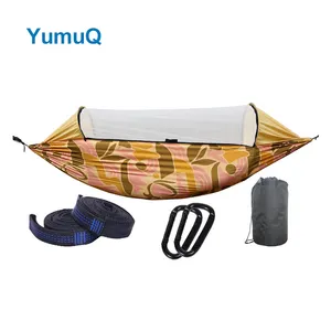 YumuQ 경량 휴대용 나일론 야외 스윙 캠핑 수면 해먹 모기장