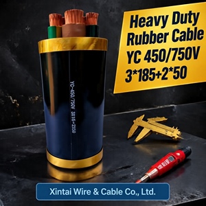 สายไฟทองแดงแบบยืดหยุ่น <span class=keywords><strong>FUCHANG</strong></span> 450/750V YC แบบ 2 แกน 5 แกน สีดำ OEM ขนาด 2.5 มม.-240 มม. ฉนวนยาง สำหรับงานอุตสาหกรรม แรงดันต่ำ 30A - Product Image 2