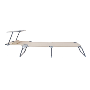 Oeytree – chaises pliantes en résine blanche, avec auvent, vente en gros, <span class=keywords><strong>lit</strong></span> de camping pliable à double usage avec abat-jour - Product Image 2