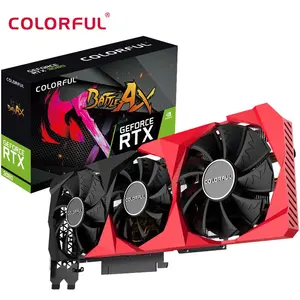 グラフィックカードカラフルなGeForce RTX3080 GPU用10GBVGAカード